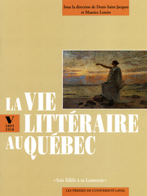 cover image of La vie littéraire au Québec